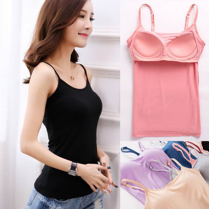 Dames Gevoerde Cami Tank Tops