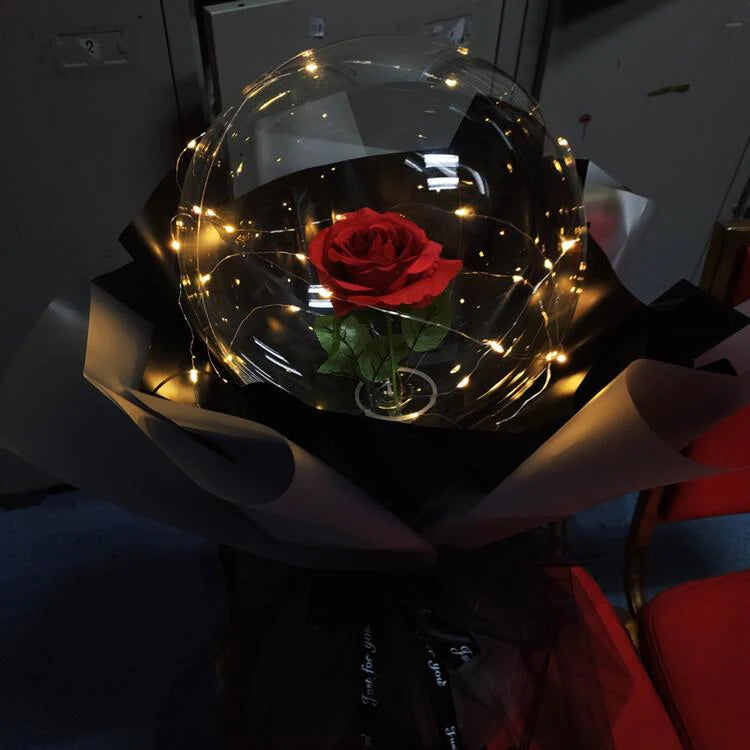 LED Lichtgevende Ballon Rozenboeket (Doe-het-zelf pakket)