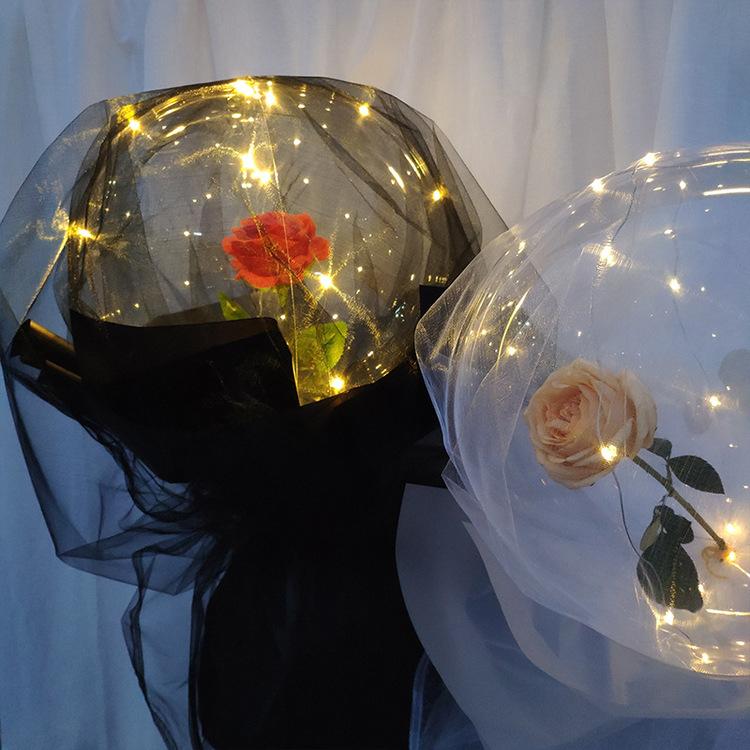 LED Lichtgevende Ballon Rozenboeket (Doe-het-zelf pakket)