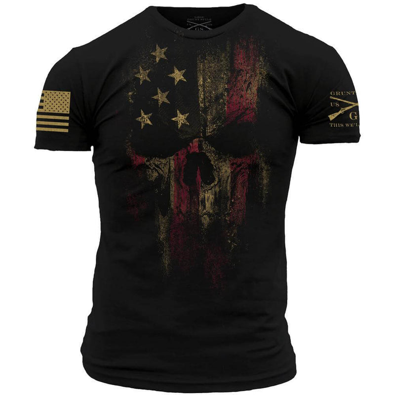 3D Amerikaanse Reaper Bedrukt T-shirt