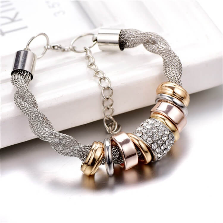 Verstrengelde Ring Accent Armband