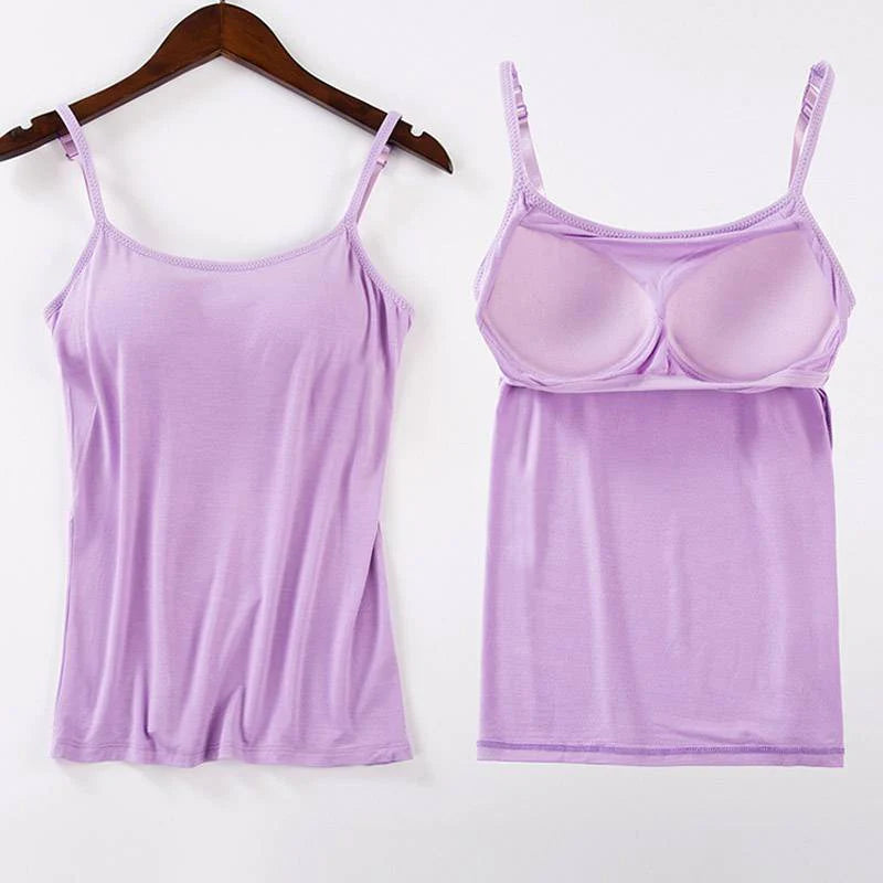 Dames Gevoerde Cami Tank Tops