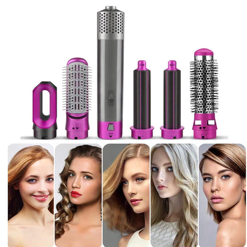 5-in-1 haardroger hete kam set