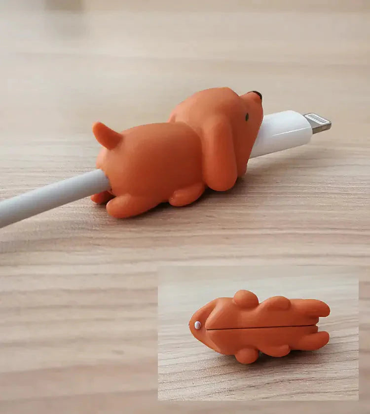Schattige dieren bijt kabel beschermer