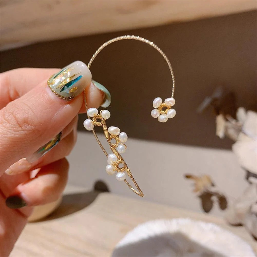 Bloem Art Clip Oorbellen