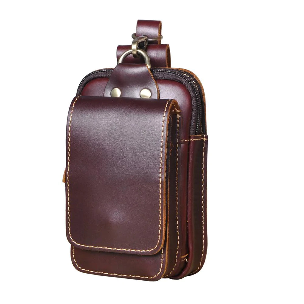 Echt Lederen Heren Waist Bag - Eenvoudig al je spullen op zak
