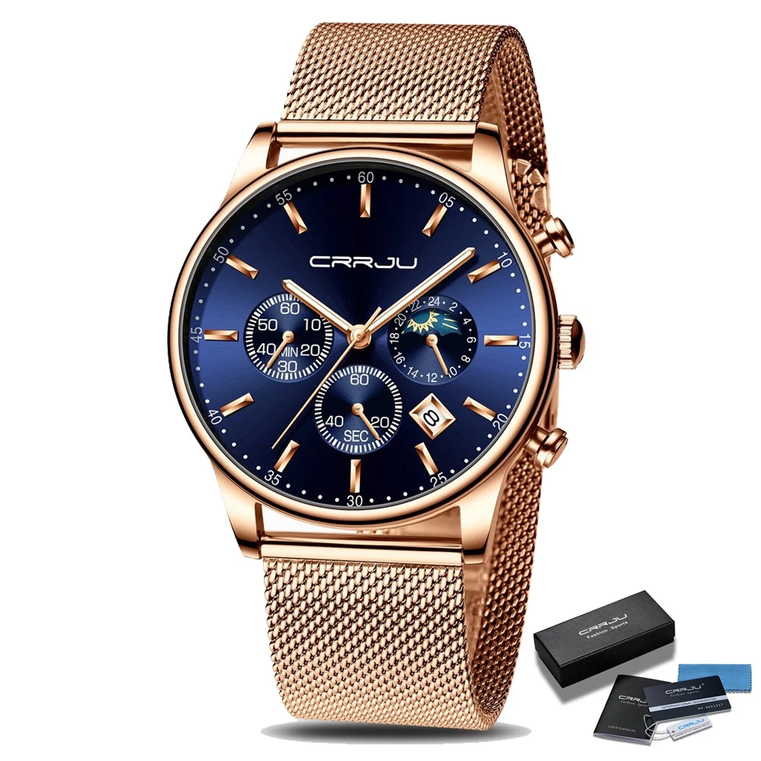 Chronograaf Mesh Belt Herenhorloge