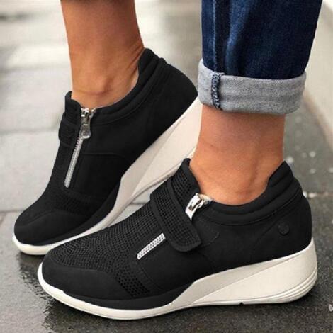 Dames Rits Platform Sneakers