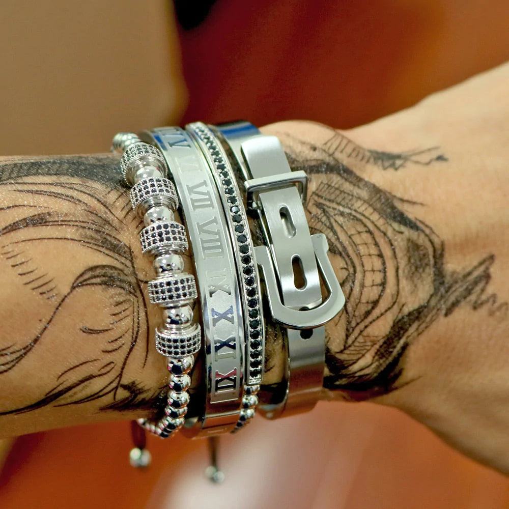 Titanium Armband Set