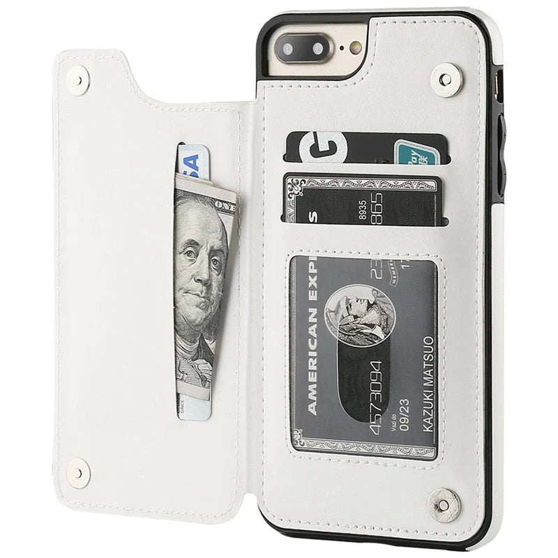 iPhone Leren Portemonnee Hoesje