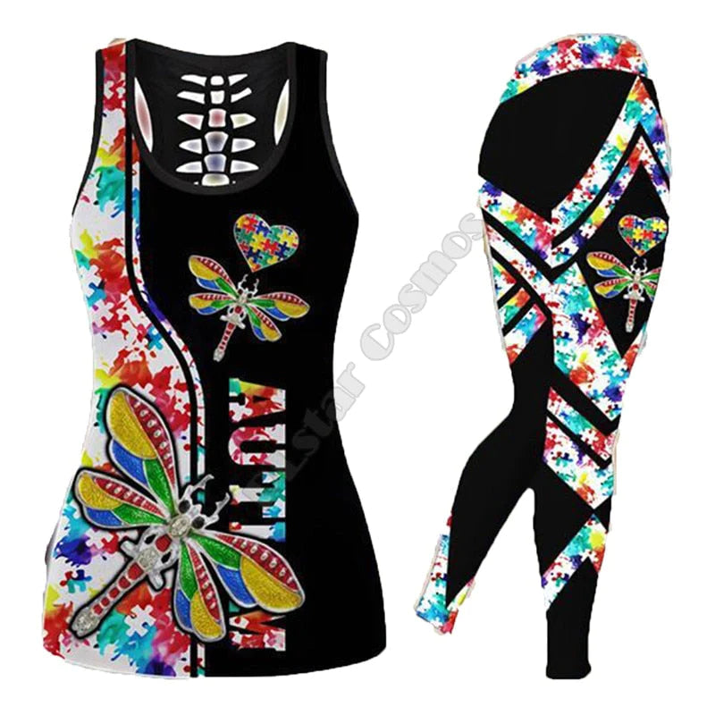 Legging en holle tank top set
