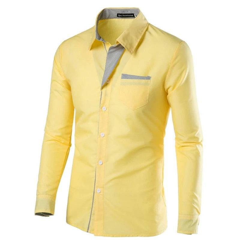 Heren Slim Fit Lange Mouwen