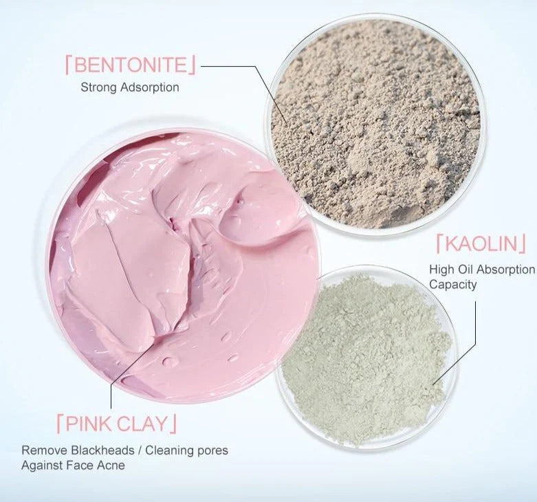 Roze Klei Masker