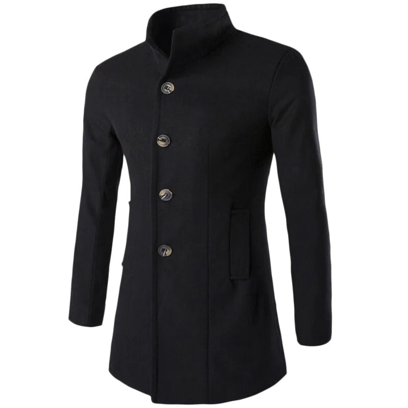Heren Trench Coat met opstaande kraag