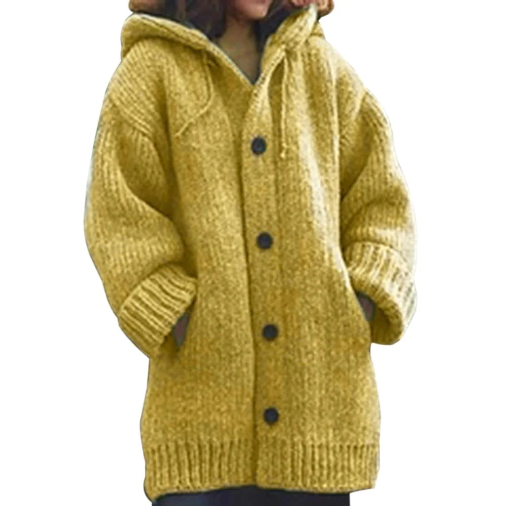 Knoopsluiting gebreid vest