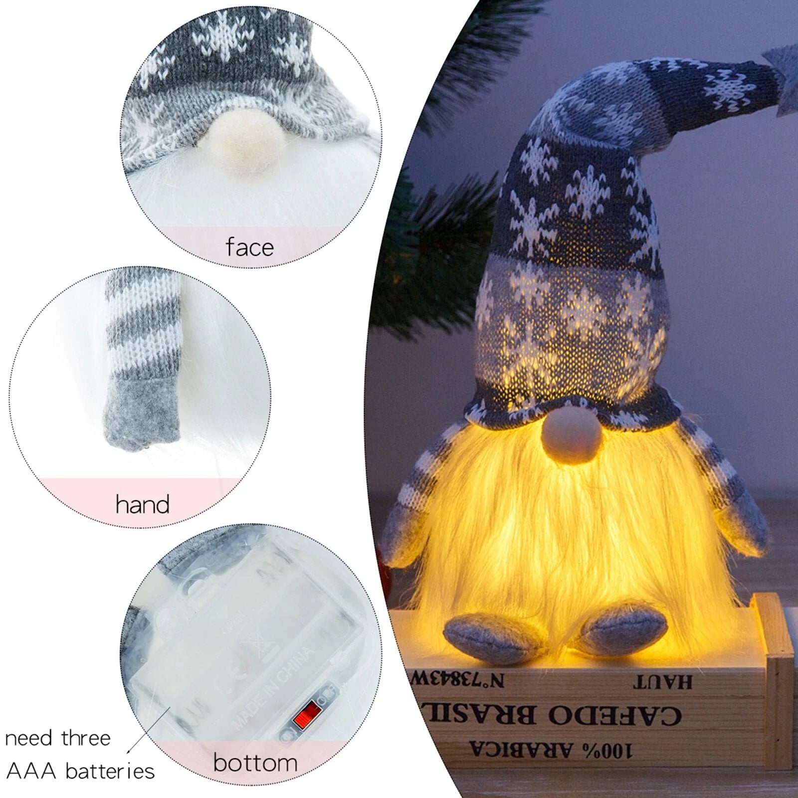 Lighted Kerst Kabouter