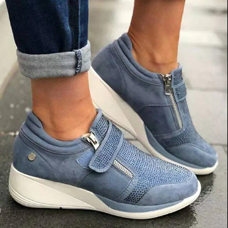 Dames Rits Platform Sneakers
