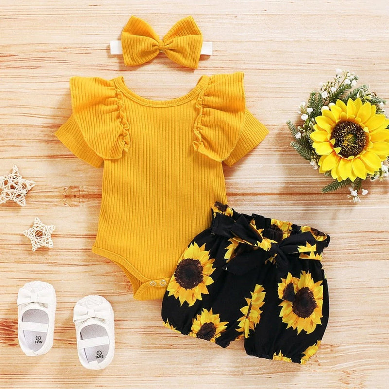 Baby zonnebloemen set