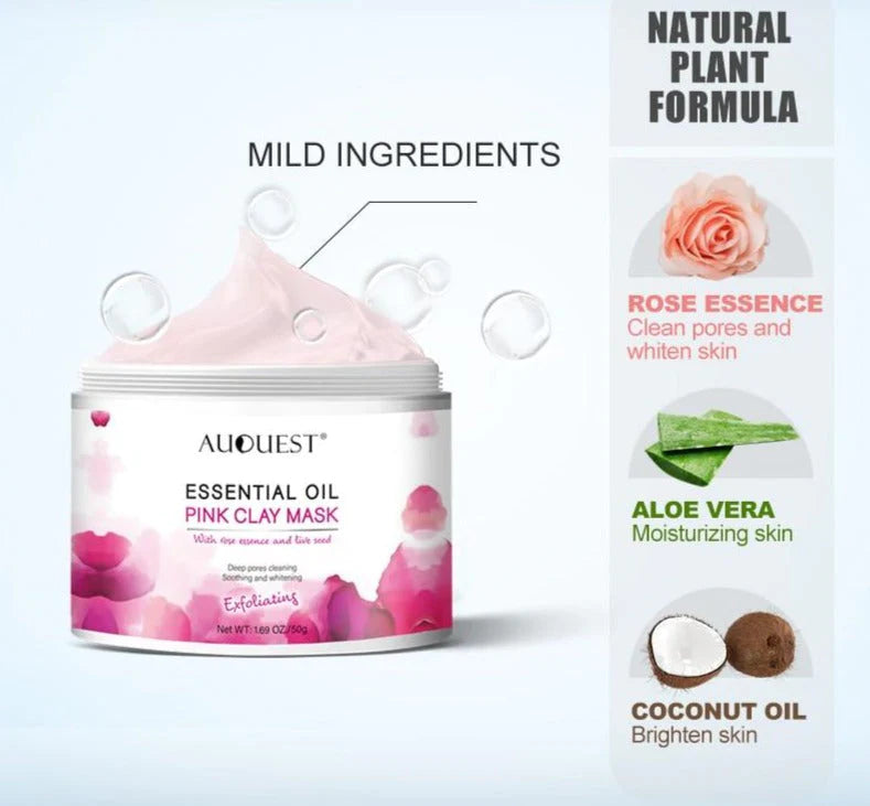 Roze Klei Masker