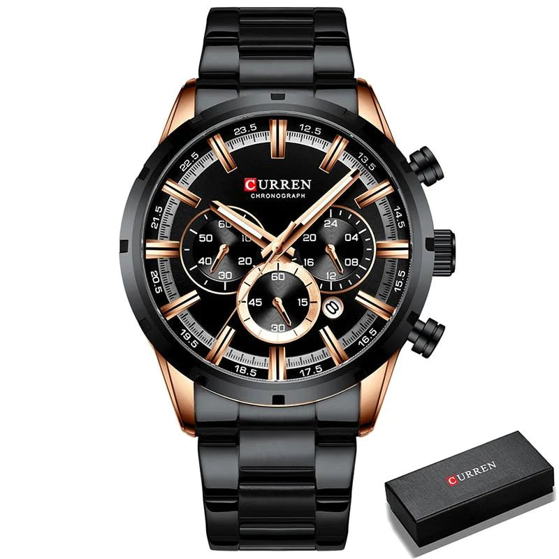 Curren Business Chronograafhorloge