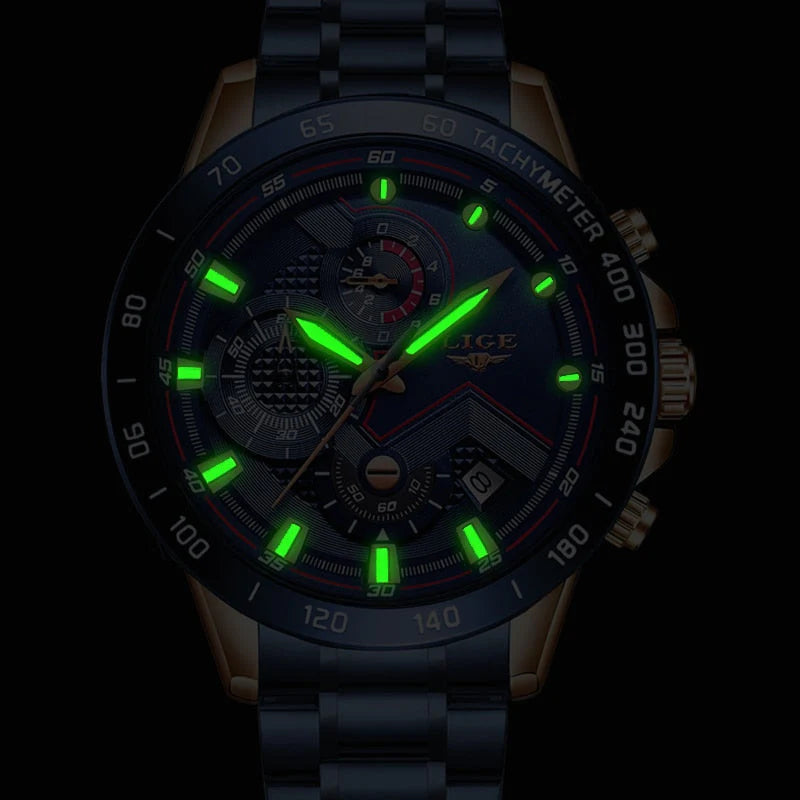 Heren Chronograaf Luxe Polshorloge