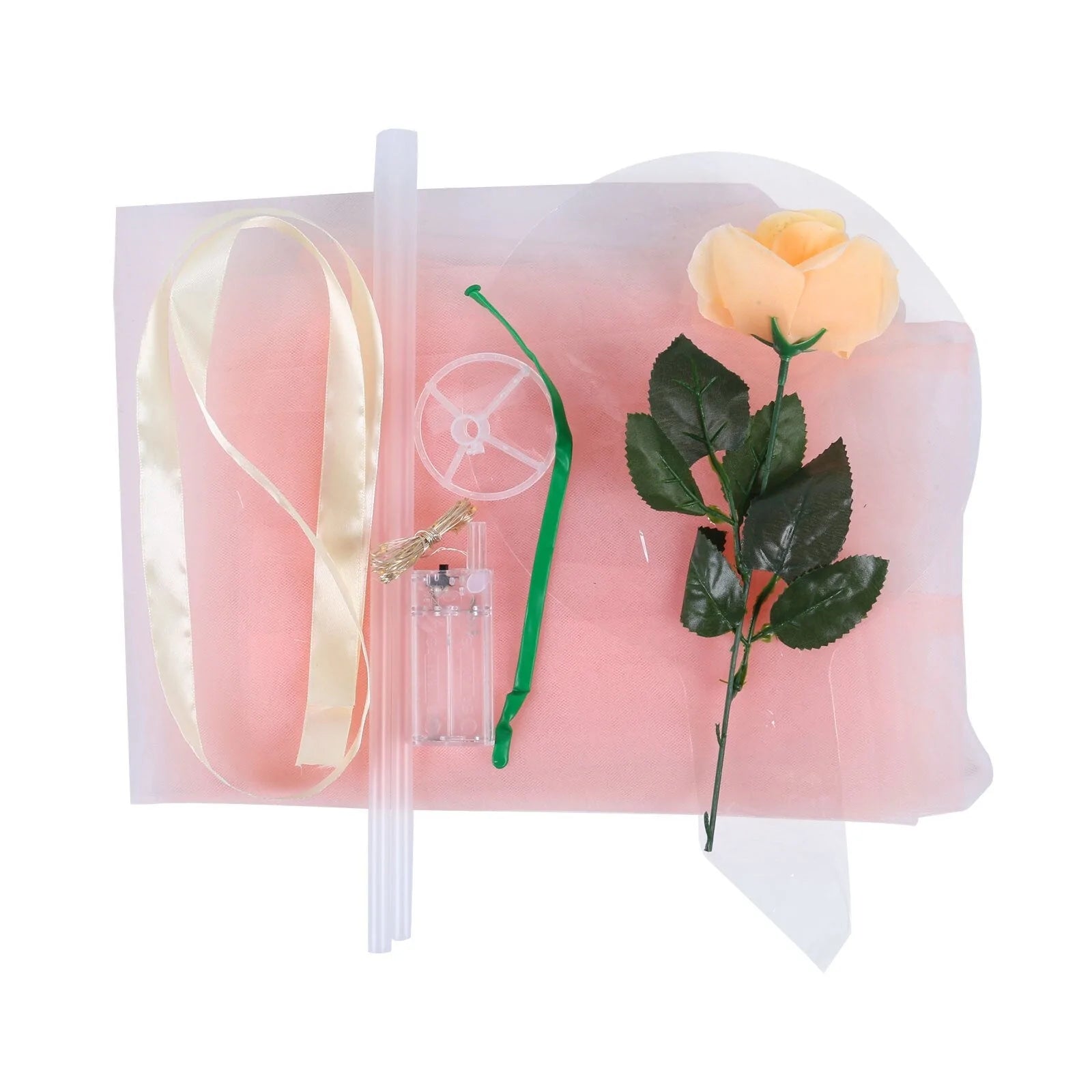 LED Lichtgevende Ballon Rozenboeket (Doe-het-zelf pakket)