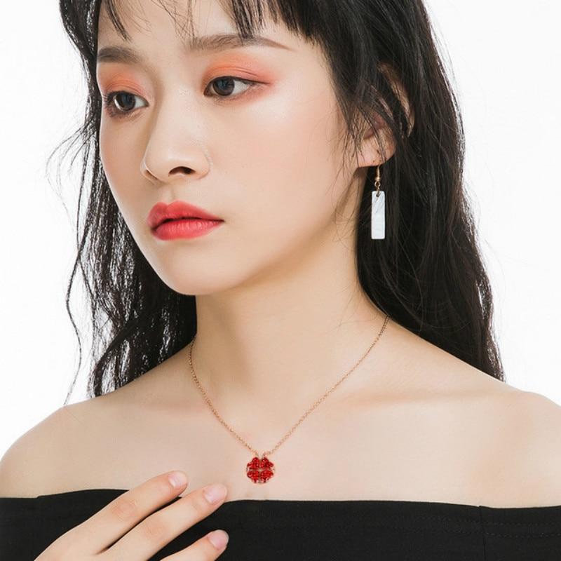 Vouwbare Pendant | Vierbladige Klaver Ketting