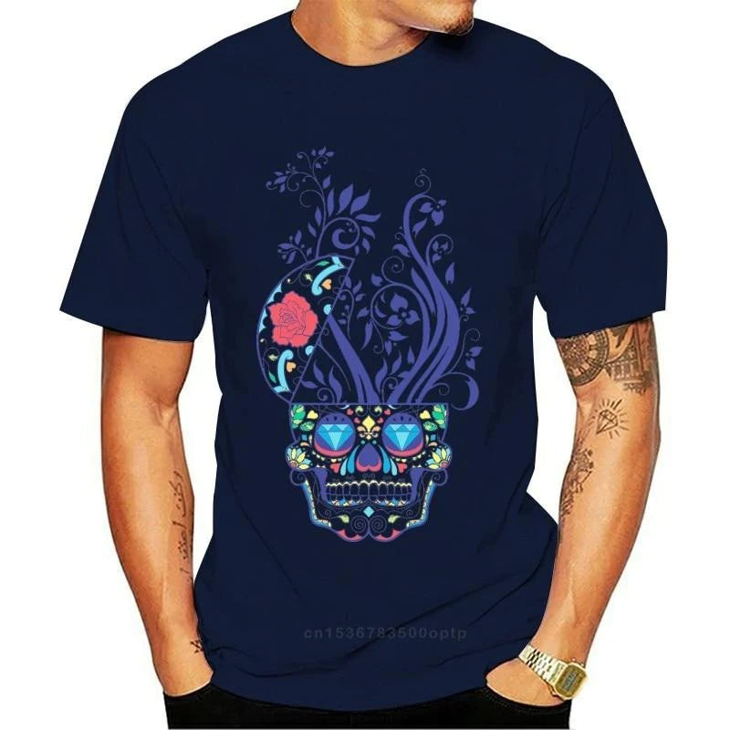 Skull Lust Rose Grafisch T-shirt