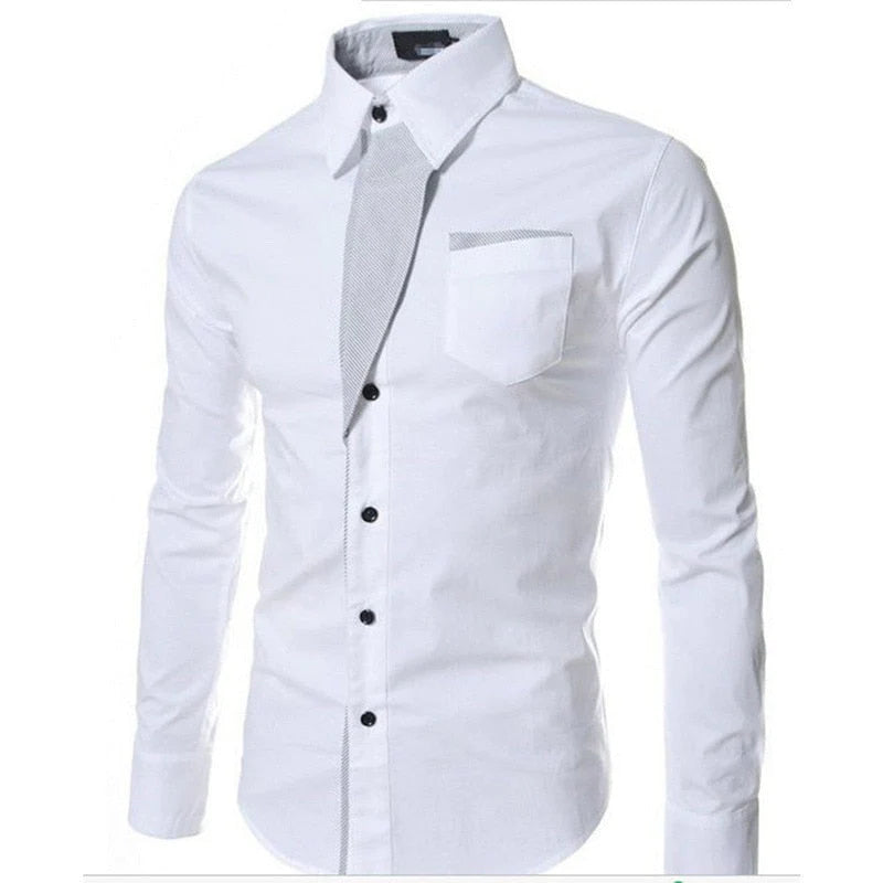 Heren Slim Fit Lange Mouwen