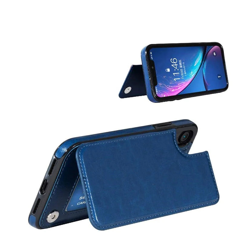 iPhone Leren Portemonnee Hoesje