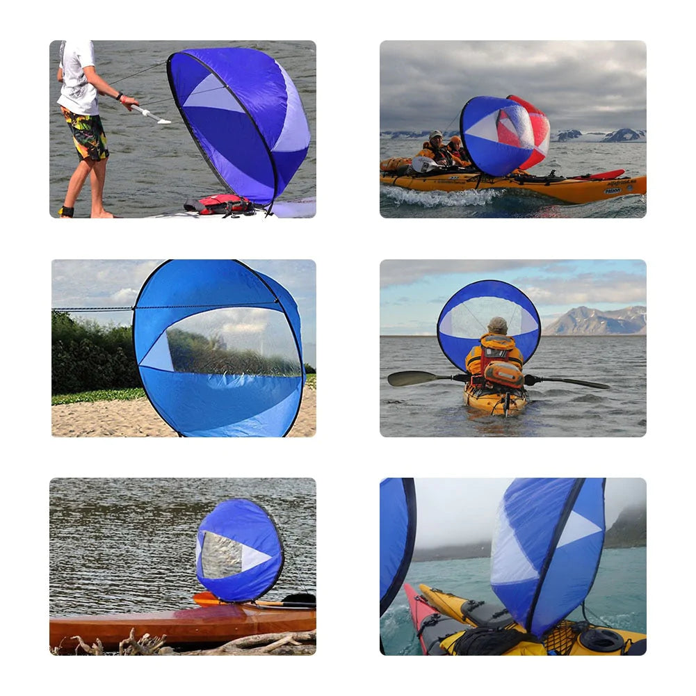 Opvouwbare Downwind Kajak Zeil