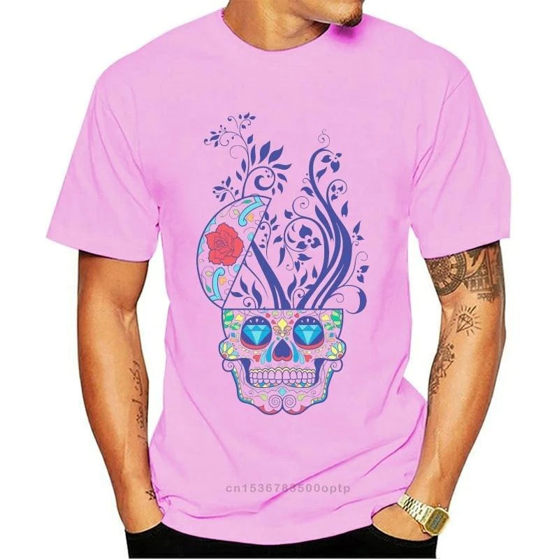 Skull Lust Rose Grafisch T-shirt