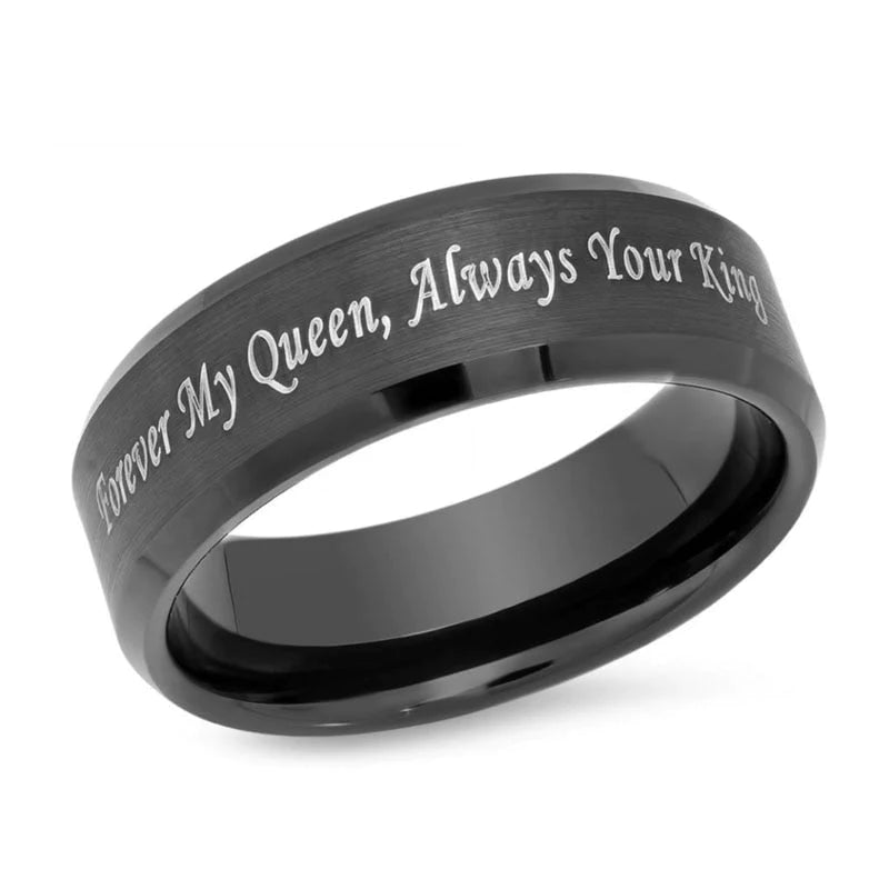 Zwarte Promise Ring
