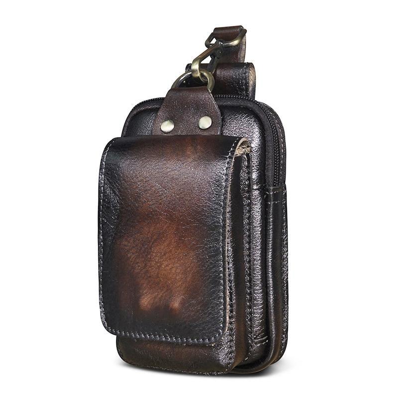Echt Lederen Heren Waist Bag - Eenvoudig al je spullen op zak