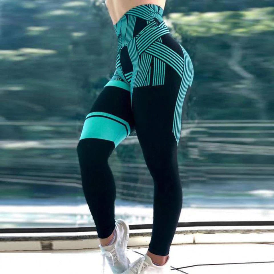 Hoge taille legging met print