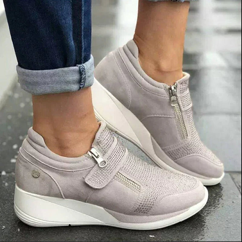 Dames Rits Platform Sneakers