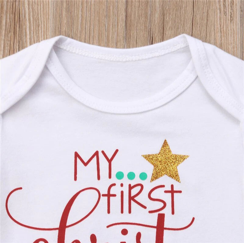 My First Christmas Baby Romper