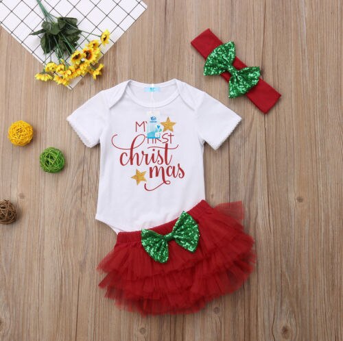 My First Christmas Baby Romper