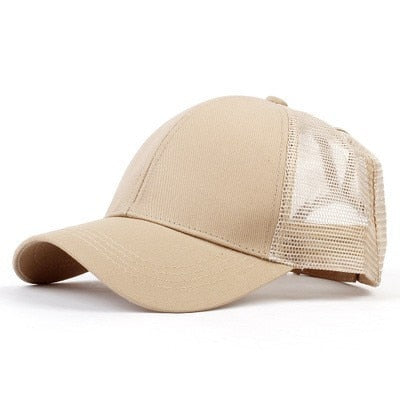 Rommelige Bun Baseball Cap