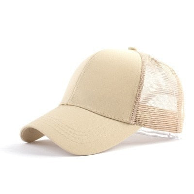 Rommelige Bun Baseball Cap