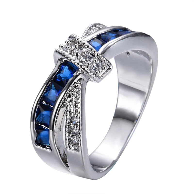 Criss Cross Kristal Ring