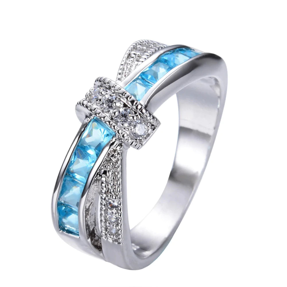 Criss Cross Kristal Ring
