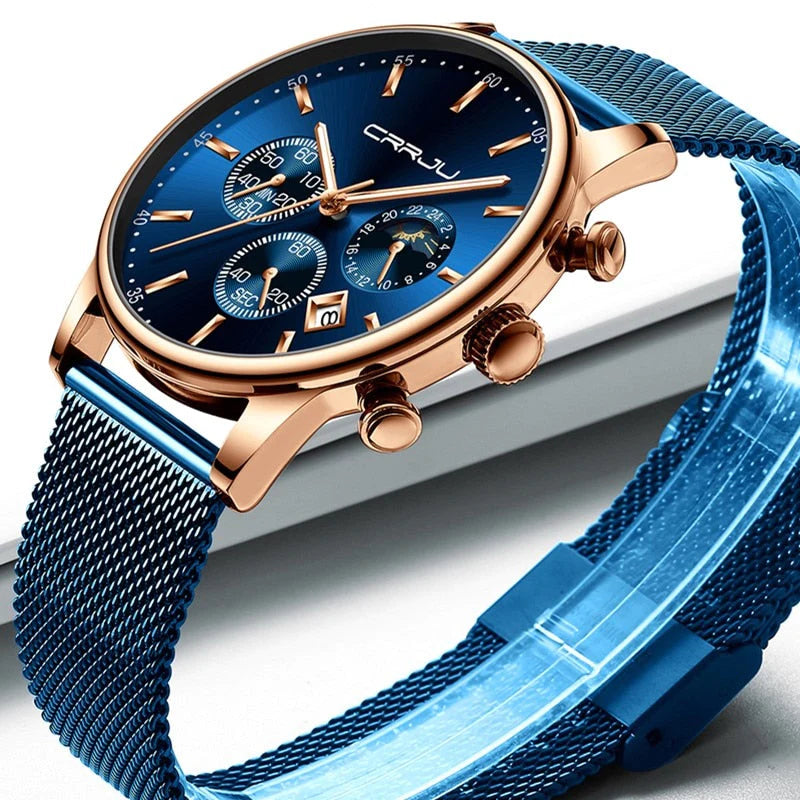 Chronograaf Mesh Belt Herenhorloge