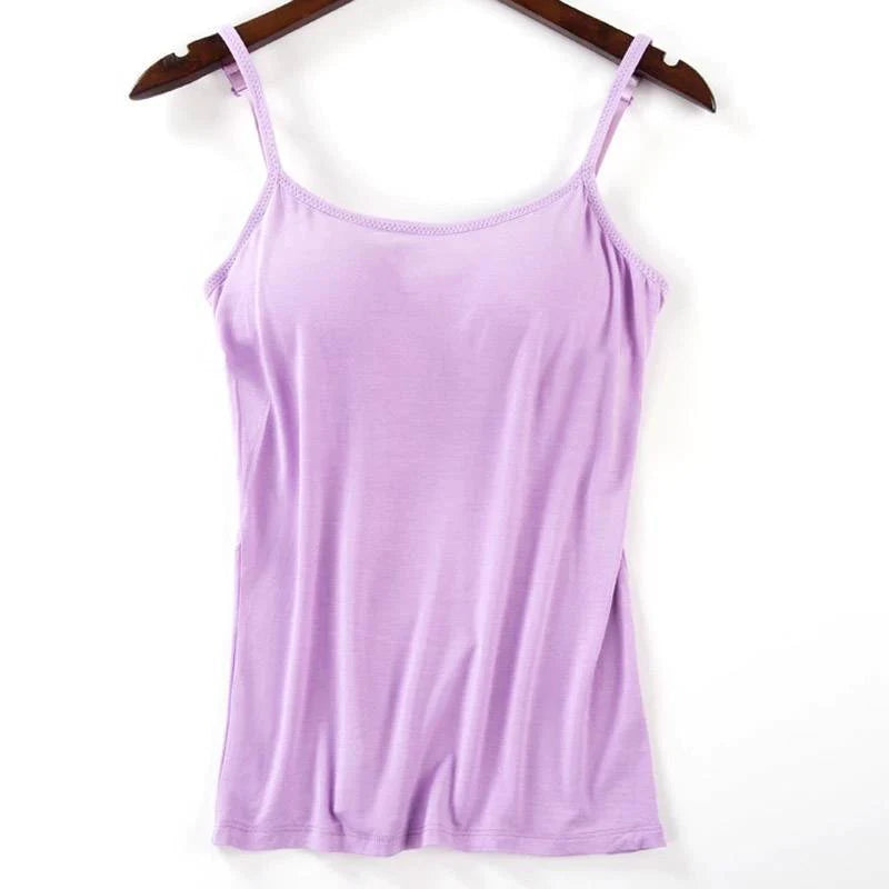 Dames Gevoerde Cami Tank Tops
