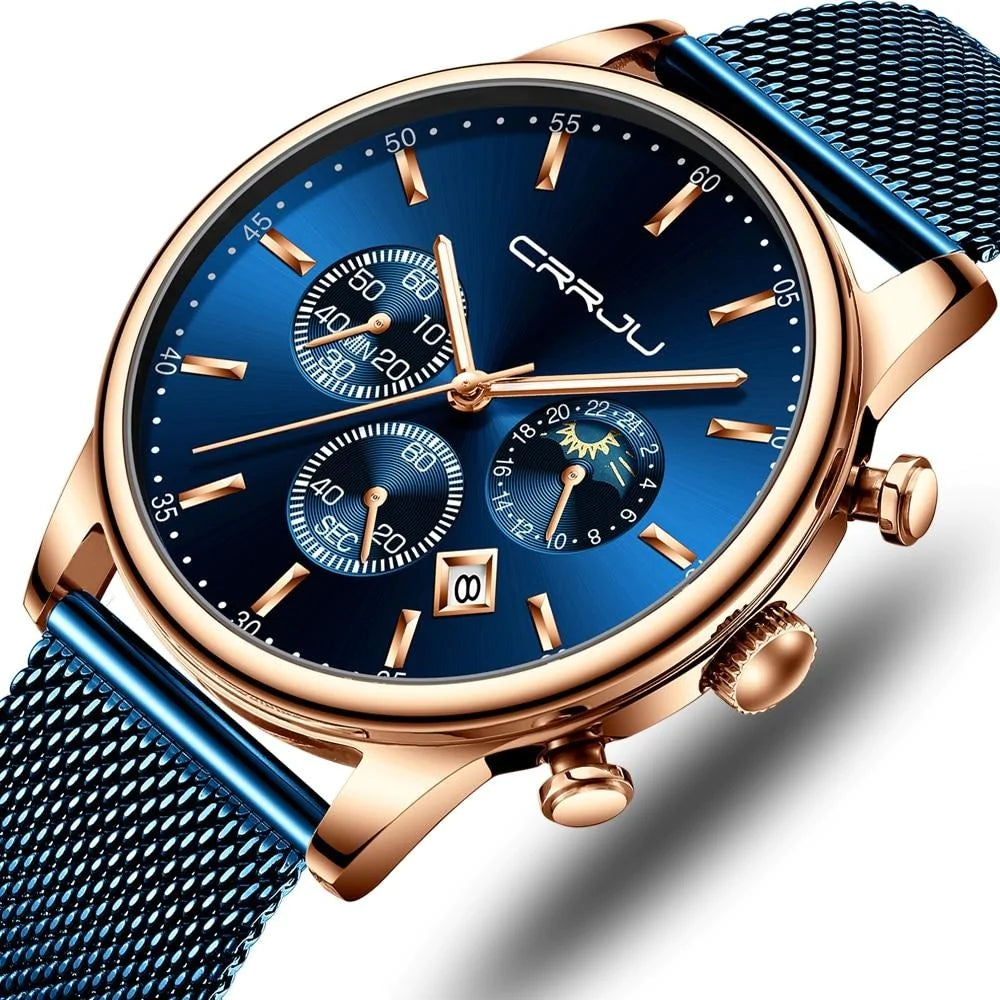 Chronograaf Mesh Belt Herenhorloge