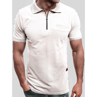 Short Sleeve Rits Polo Shirt