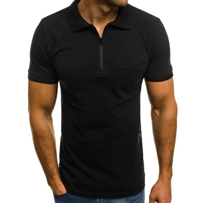 Short Sleeve Rits Polo Shirt
