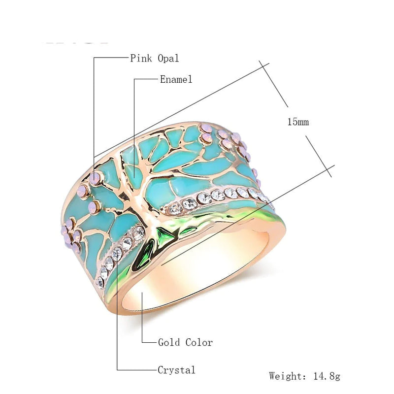 Geluksboom Opaal Ring