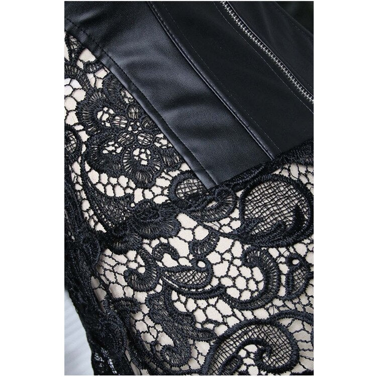 LEDER GOTISCH SEXY KORSET