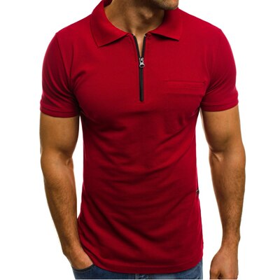 Short Sleeve Rits Polo Shirt
